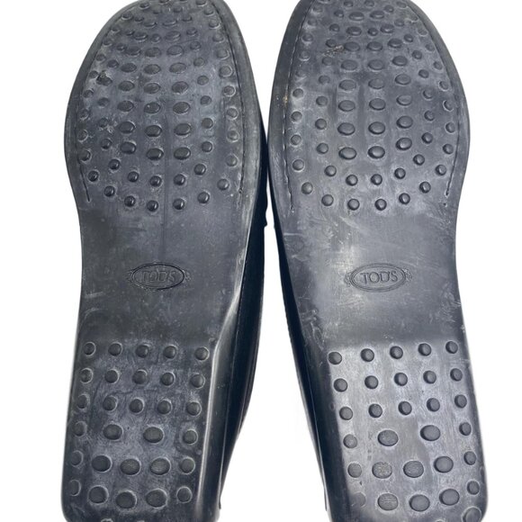 TOD'S Men's Black Leather Gommino Driving Shoes/Loafers, Size 9 - Picture 6 of 9